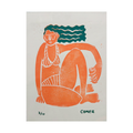 beach girl print