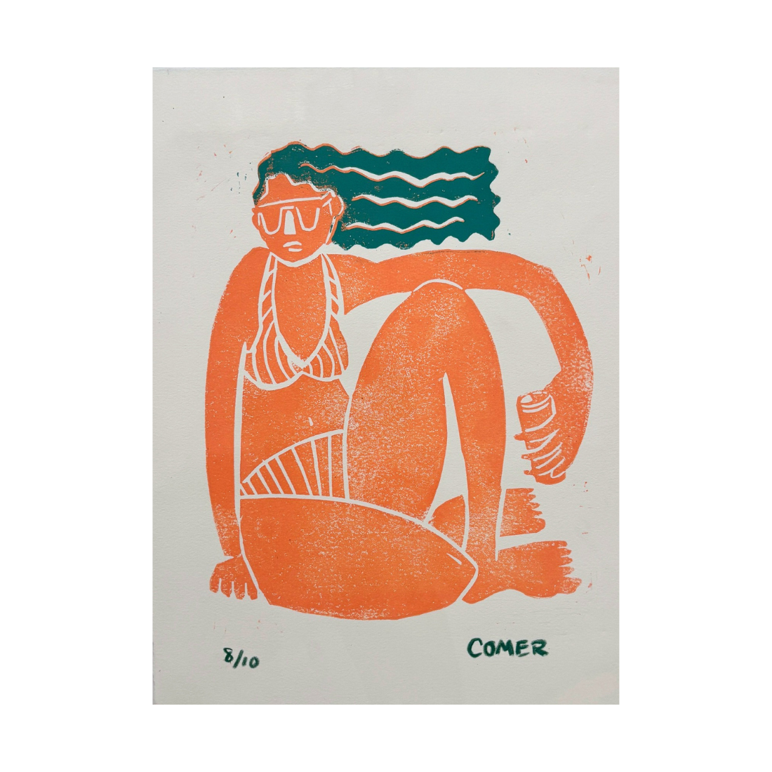 beach girl print