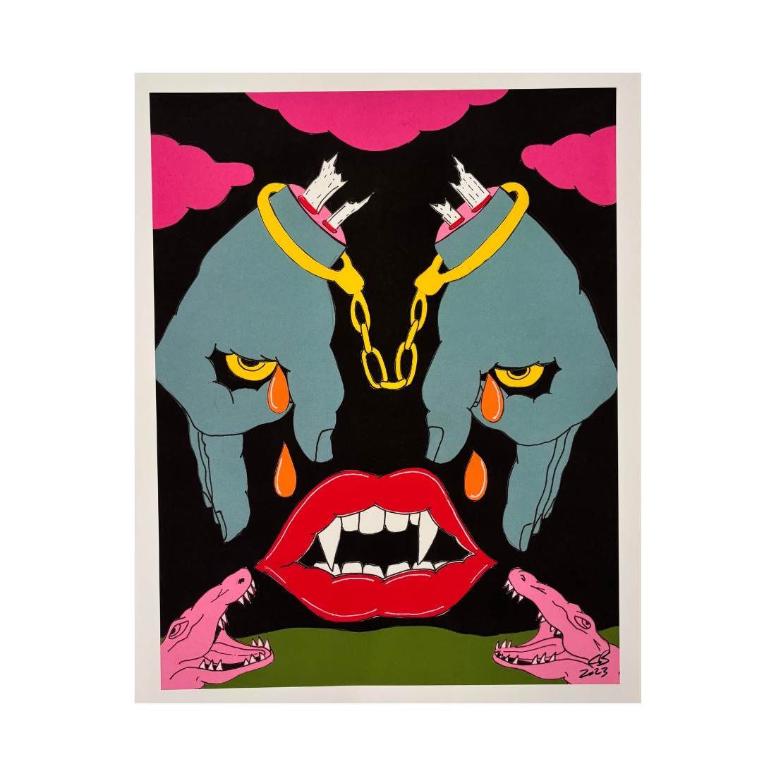 crying eyes print