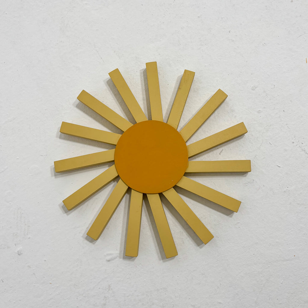 sun sculpture, yellow