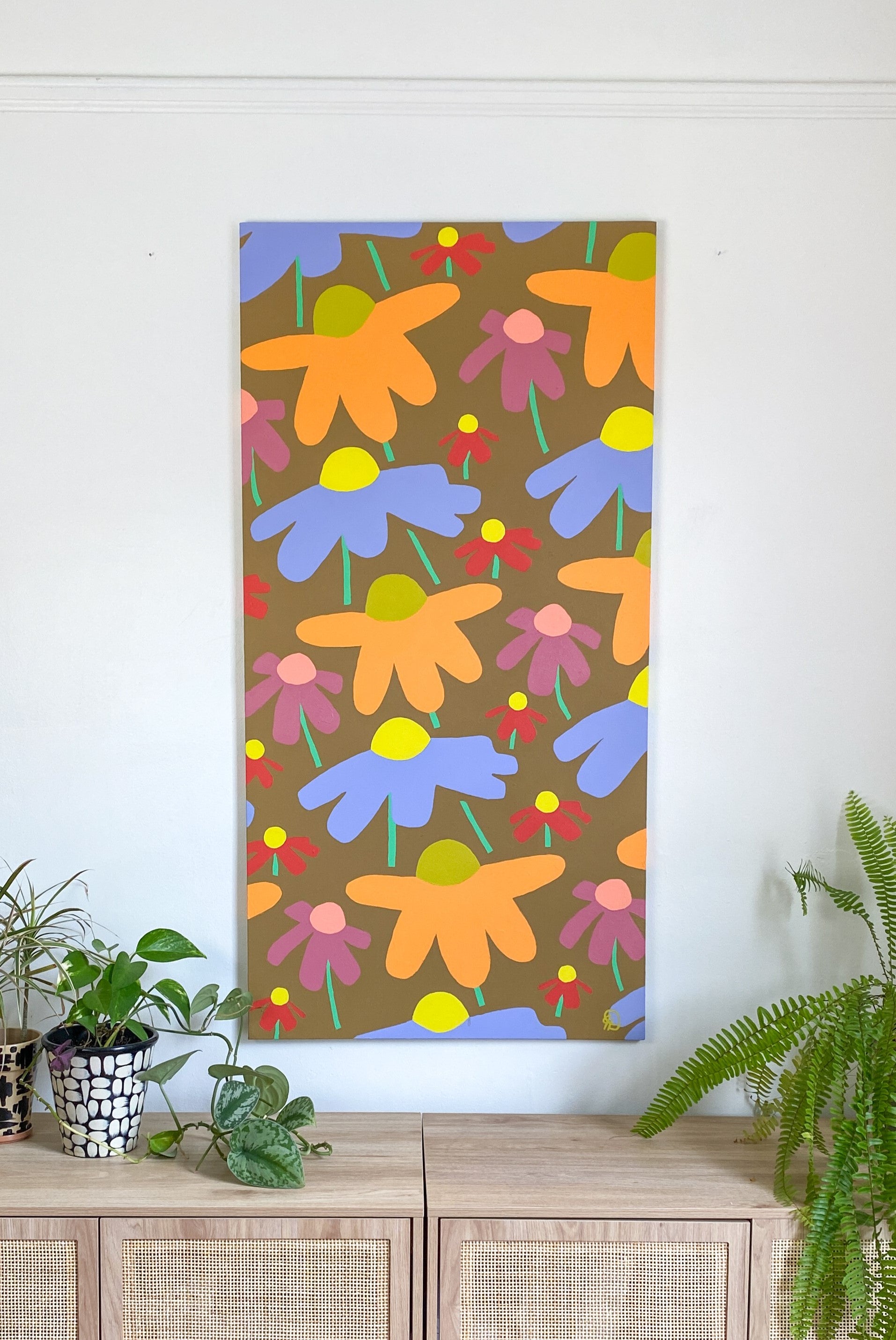 seasonal floral panel