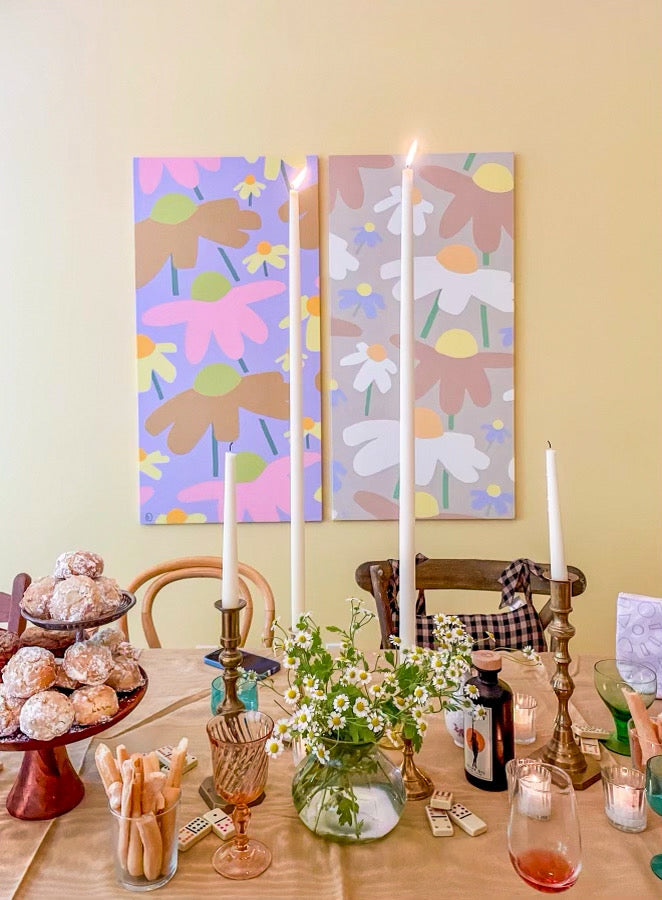 seasonal floral panel